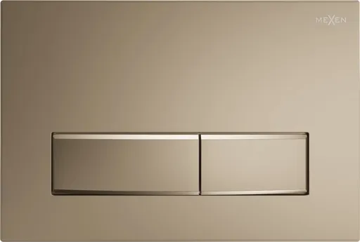 MEXEN Fenix 09 splachovací tlačítko, šampaňské zlato /kompatibilní s Geberit Sigma UP300 a UP320/ 600904