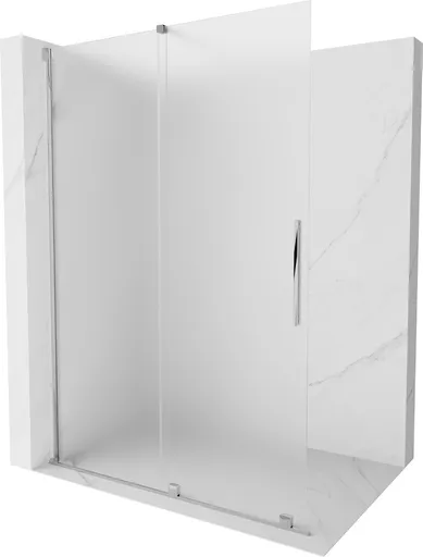 MEXEN/S Velar Sprchová zástěna posuvná Walk-in 160 x 200, dekor 8 mm, chrom 871-160-000-33-01