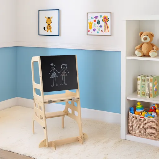 Montessori učící věž s tabulí MAGAN Tempo Kondela