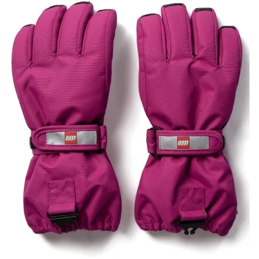 LEGO® kidswear LWATLIN 700 Dětské lyžařské rukavice, růžová, velikost 134-140