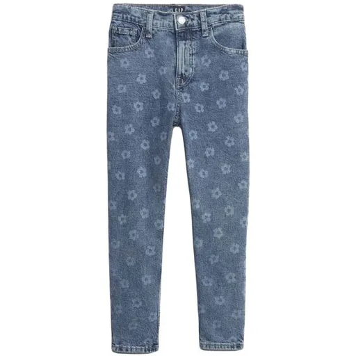 GAP V-SP MOM JEAN Dívčí džíny, modrá, velikost 14Y