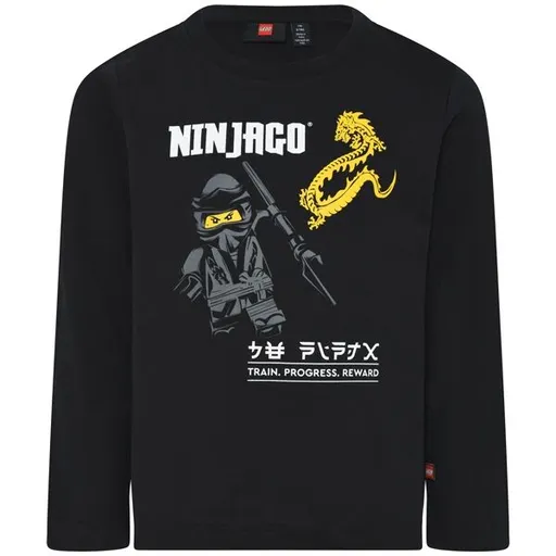 LEGO® kidswear LWTAYLOR 624 Chlapecké tričko s dlouhým rukávem, černá, velikost