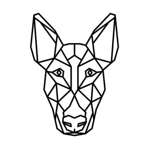 Vsepropejska Bulteriér dřevěná dekorace na zeď Rozměr (cm): 17 x 12,2, Typ: Bulteriér 1