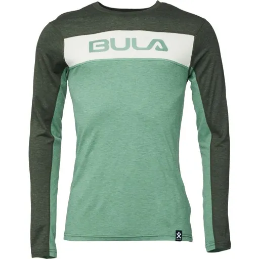 Bula RETRO Pánské merino triko, zelená, velikost