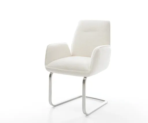 Jídelní židle Zoa-Flex bouclé měkký béžová jídelní židle plochá