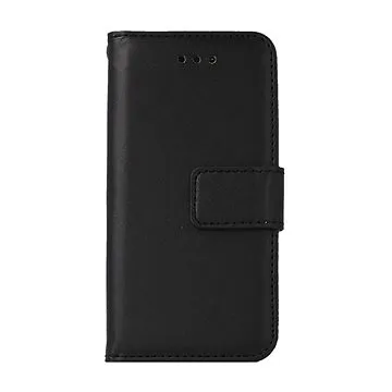 TopQ Pouzdro iPhone 5 - 5S - SE knížkové černé s přezkou 2 93599 (93599)