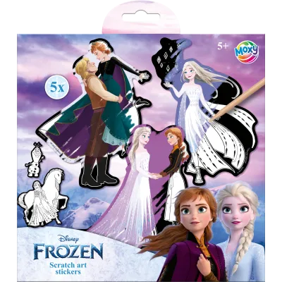 Vyškrabávací obrázky Ledové království - samolepky 5 ks