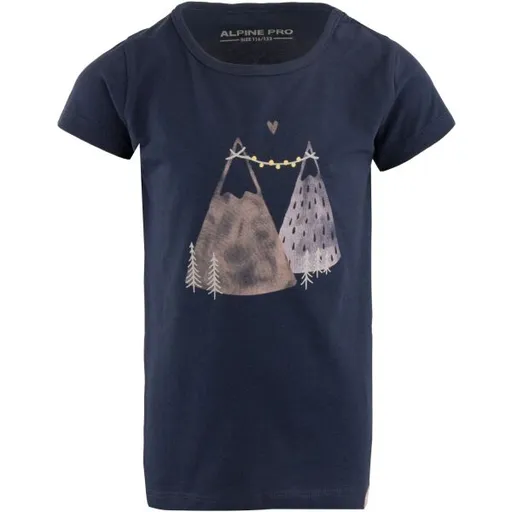 ALPINE PRO LOHRO Dívčí tričko, tmavě modrá, velikost
