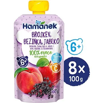 HAMÁNEK Broskev a bezinka 8× 100 g (18595139797215)