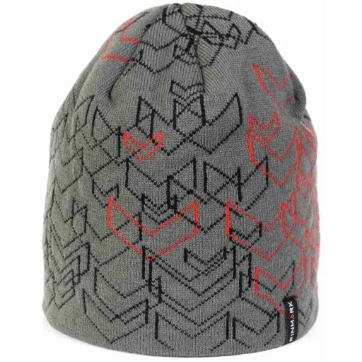 Finmark WINTER HAT Zimní pletená čepice, šedá, velikost UNI