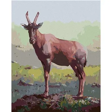 Zuty - Malování podle čísel - ANTILOPA V TRÁVĚ (D. RUSTY RUST), 80x100 cm, vypnuté plátno na rám (HRAmmb01153nad)