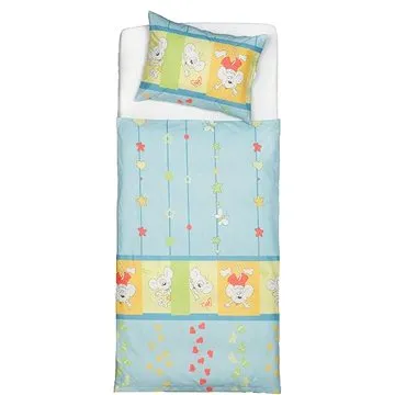 SCANquilt povlečení KLASIK myšky sv. modrá (32524)