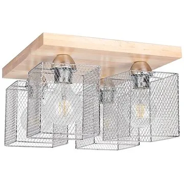 Stropní svítidlo NORMAN WOOD 4xE27/25W/230V (116583)