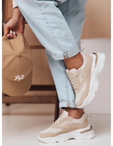 Dámské tenisky na platformě SPORTLITE béžové