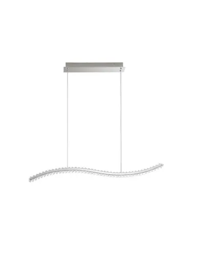 NOVA LUCE závěsné svítidlo AURELIA chromovaný kov a křišťál LED 40W 230V 3500K IP20 stmívatelné 9333070