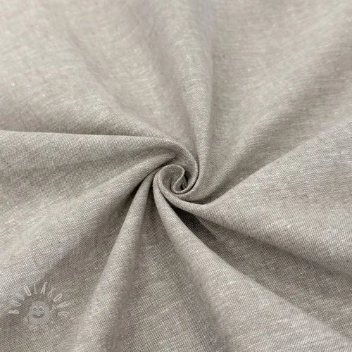 Len s bavlnou Lico beige