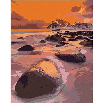 Diamondi - Diamantové malování - VELKOLEPÉ SVĚTLO PŘI SNĚHOVÉ BOUŘI, 40x50 cm, Vypnuté plátno na rám (605030B)