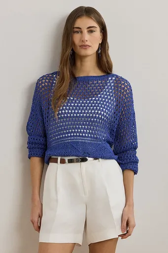 Lněný svetr Lauren Ralph Lauren