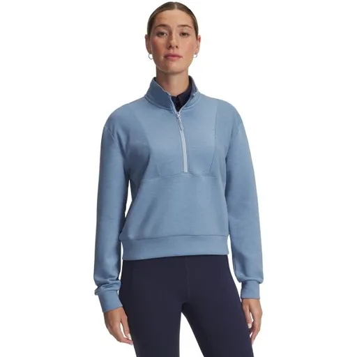 Under Armour DRIVE MIDLAYER PULLOVER Dámský golfový pulovr, světle modrá, velikost S