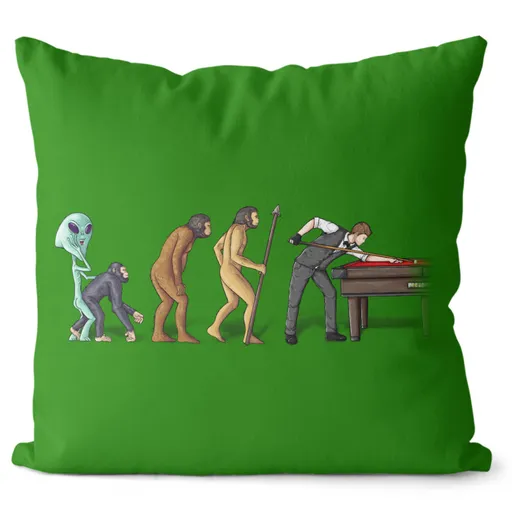 Polštář Evoluce kulečníku (Velikost: 40 x 40 cm)