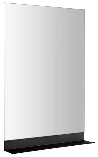 AQUALINE Zrcadlo s policí 50x75cm, CU free, černá mat 22492S
