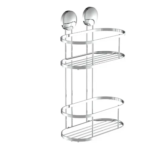 Eisl Sprchová nástěnná police 2 úrovně, chrom BA0204 BA0204