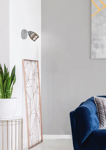 Nástěnná lampa 1X10W E14 LED chrom MILTON