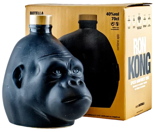 Ron Kong Kong Spiced Rainforest Guatemala Rum Black 40% 0,7l