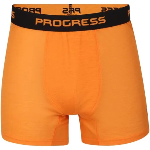 PROGRESS MA SKN 125 Pánské merino boxerky, oranžová, velikost