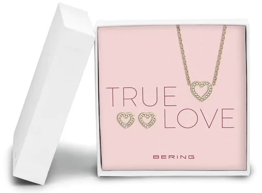 Dárková sada náhrdelník + naušnice Bering Arctic Symphony 438-741-Gold