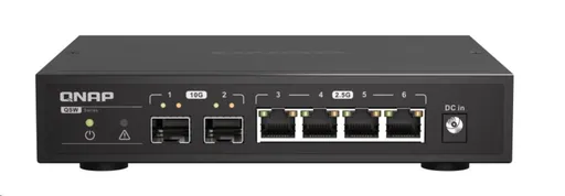 QNAP switch QSW-2104-2S (4x2, 5GbE, 2xSFP+, fanless)