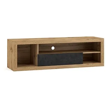 Tv stolek Ever v dekoru dub wotan, antracit (5907763644975)