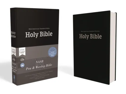 NASB, Church Bible (Pew Bible), Hardcover, Black, 1995 Text, Comfort Print - Zondervan
