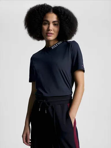 Tommy Hilfiger dámské tmavě modré tričko WW0WW38865 XS