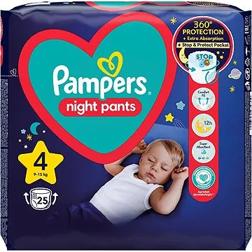 PAMPERS Night Pants vel. 4 (25 ks) (8006540234709)