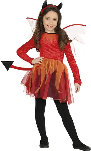 Guirca Dětský dívčí kostým - Čert Velikost - děti: M: 115-123 cm