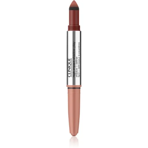 Clinique High Impact™ Shadow Play oční stíny v tužce duo odstín Strawberry + Chocolate 1.9 g