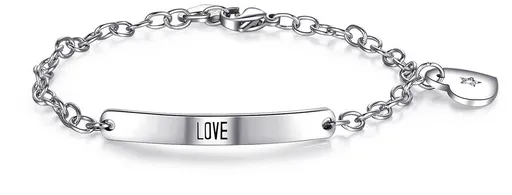 S'Agapõ Ocelový náramek Happy Love SHAF09