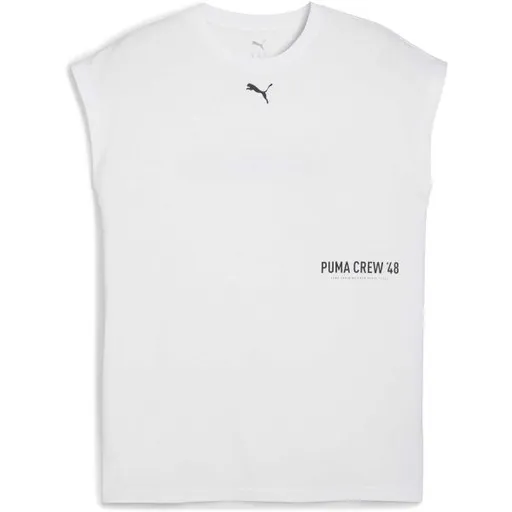 Puma M GRAPHIC CUTOFF TANK Pánské tílko, bílá, velikost
