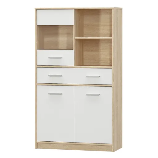 Skříňka TEYO 2D1W1S, bílá