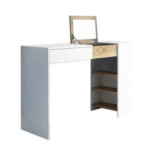 Tempo Kondela Toaletní stolek ELIS, bílá/dub sonoma