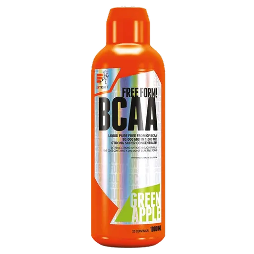 Extrifit BCAA Free Form Liquid 80.000mg 1000ml - zelené jablko