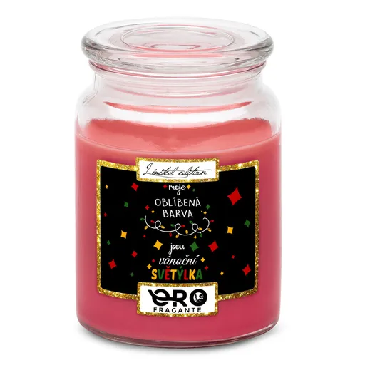 Svíčka Vánoční světýlka (Vůně svíčky: Višně v čokoládě)