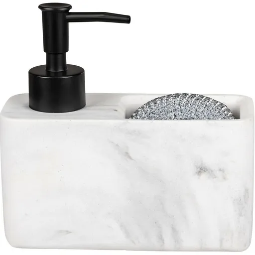 Wenko Dávkovač saponátu s místem na houbičku Resa, bílá