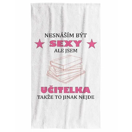 Osuška Sexy učitelka (Velikost osušky: 100x170cm)