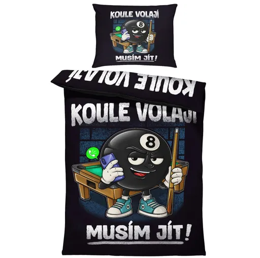 Povlečení Koule volají (Rozměr : 1x140/220 + 1x90/70)