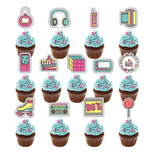 Zápich do muffinů 90. léta 13ks - Cakesicq - Cakesicq