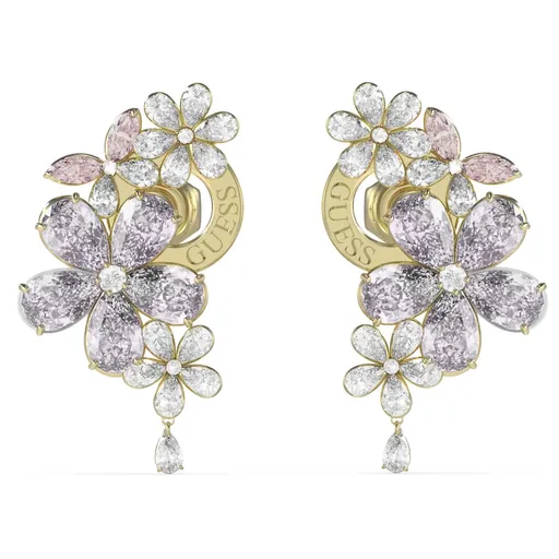 Guess Nádherné pozlacené náušnice květiny Lily JUBE05101JWYGMCT/U