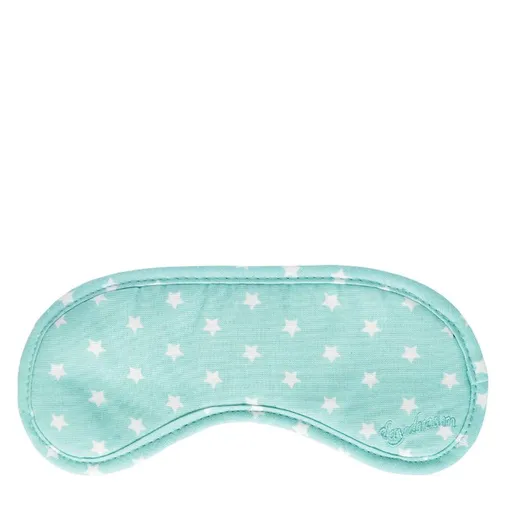 SCANquilt maska na spaní hvězdičky tyrkysová 19 x 8 cm