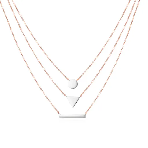 MOISS Módní bicolor náhrdelník Bellinda N0000740